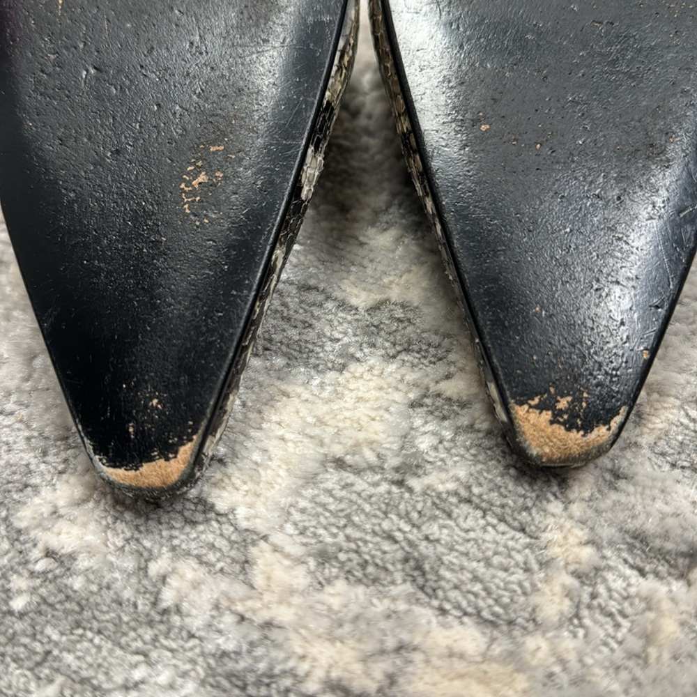 Isaac Mizrahi Elisa Python Print Shoes W Box Sz 9 - image 3